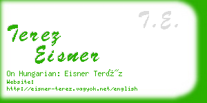 terez eisner business card